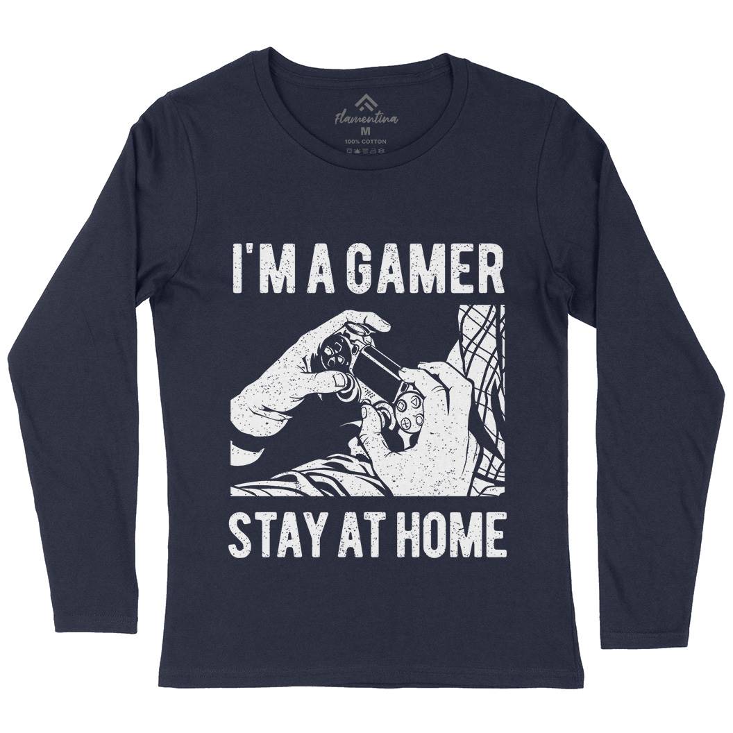 I&#39;M A Gamer Womens Long Sleeve T-Shirt Geek A691