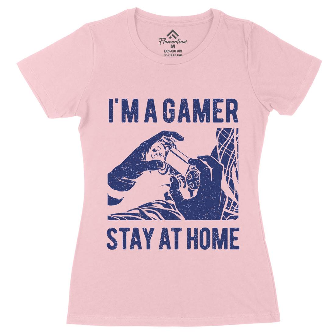 I&#39;M A Gamer Womens Organic Crew Neck T-Shirt Geek A691