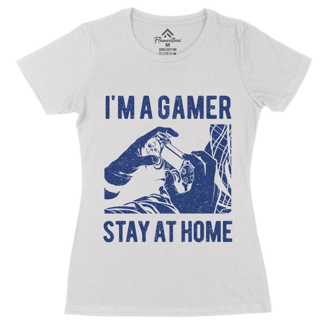 I&#39;M A Gamer Womens Organic Crew Neck T-Shirt Geek A691
