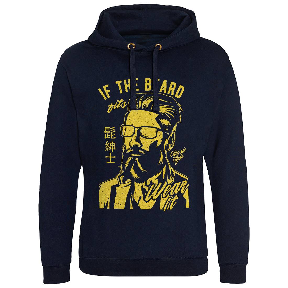 If The Beard Fits Mens Hoodie Without Pocket Barber A692