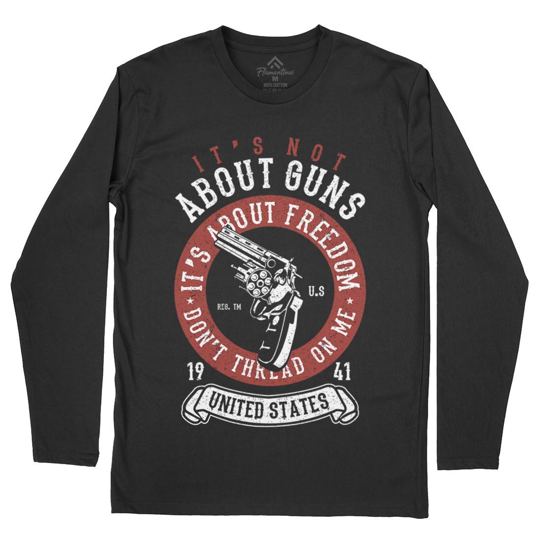 It&#39;s About Freedom Mens Long Sleeve T-Shirt Quotes A693