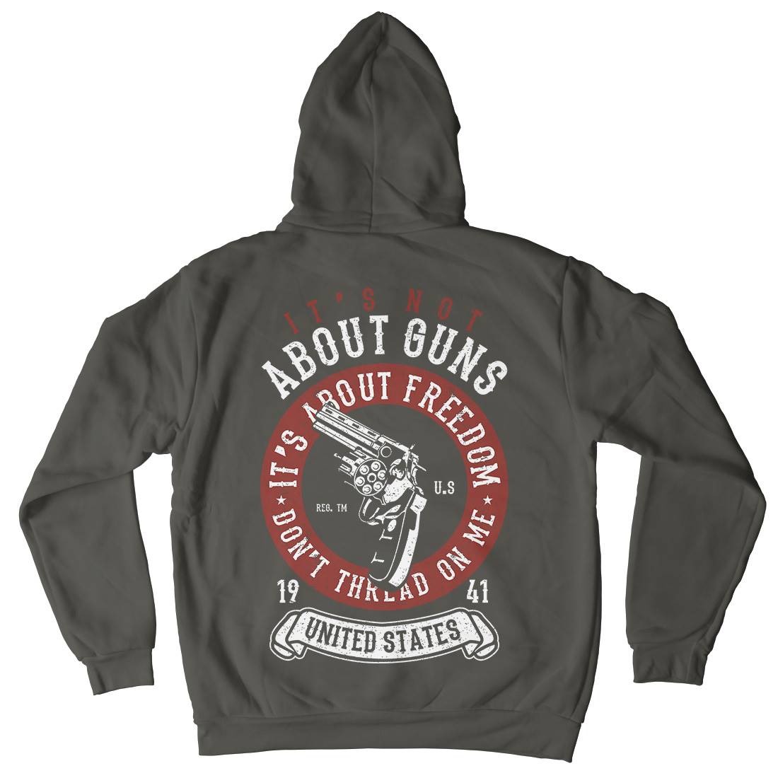 It&#39;s About Freedom Mens Hoodie With Pocket Quotes A693