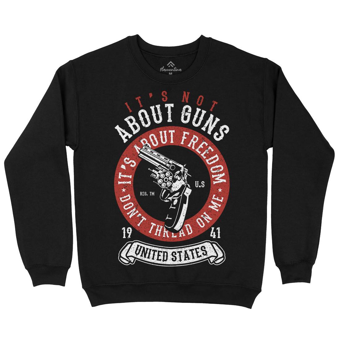 It&#39;s About Freedom Mens Crew Neck Sweatshirt Quotes A693