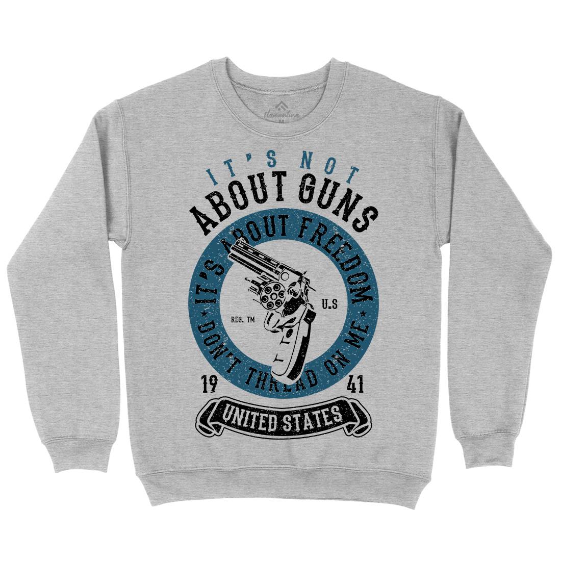 It&#39;s About Freedom Mens Crew Neck Sweatshirt Quotes A693