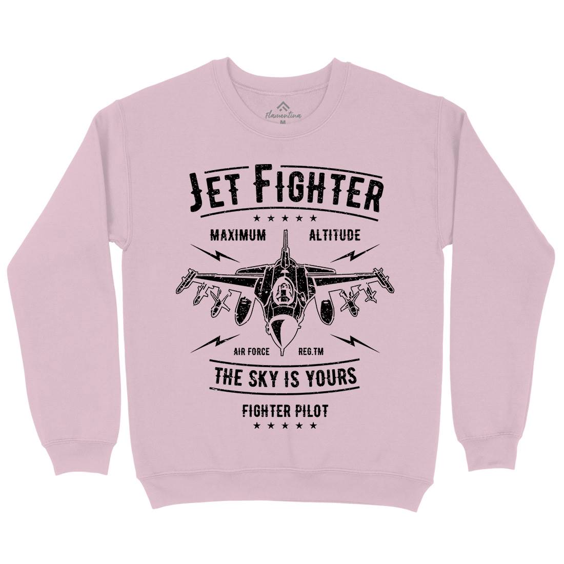 Jet Fighter Kids Crew Neck Sweatshirt Vehicles A694