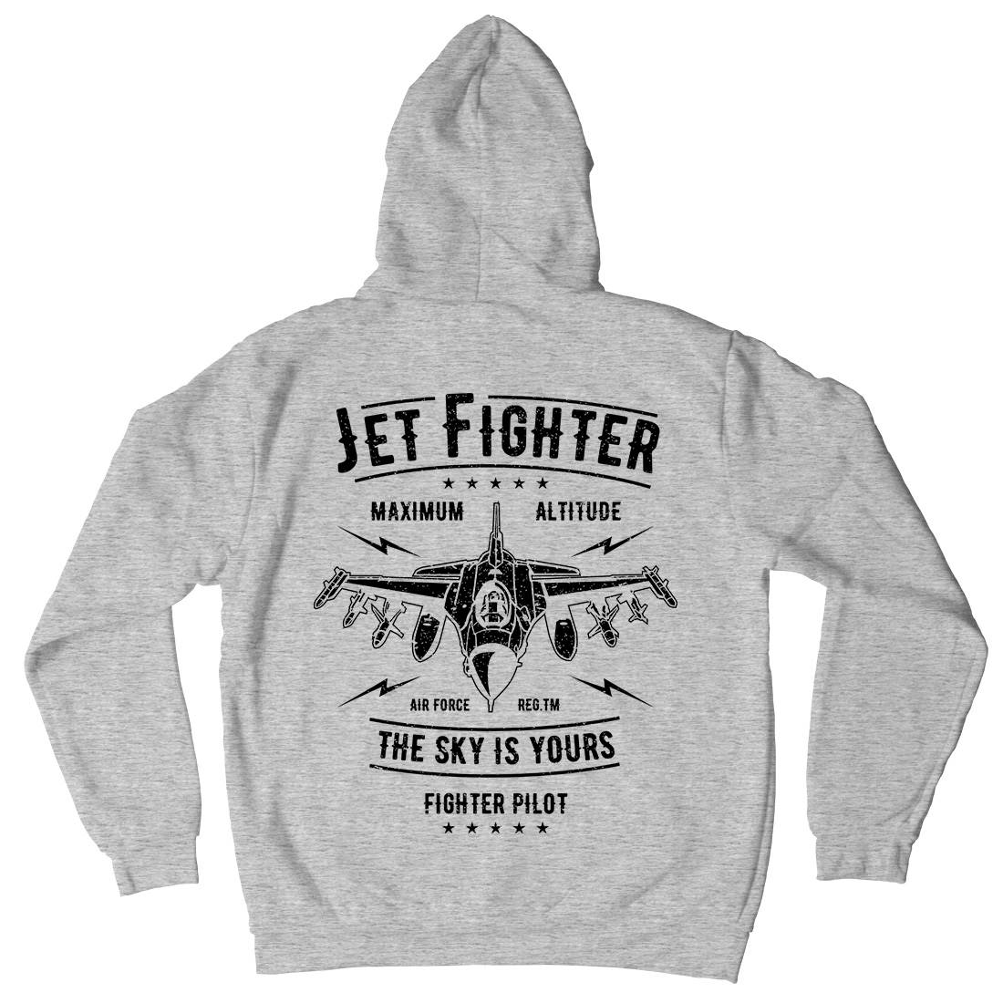 Jet Fighter Mens Hoodie With Pocket Vehicles A694