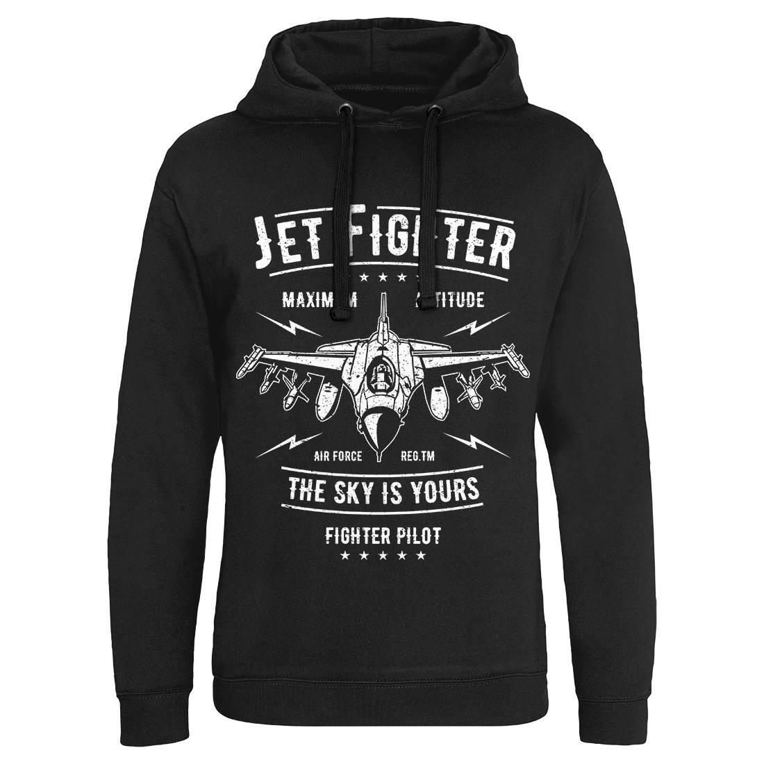 Jet Fighter Mens Hoodie Without Pocket Vehicles A694