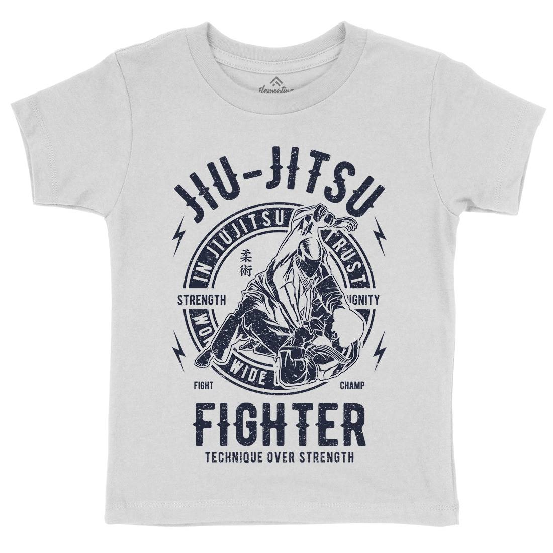 Jiu Jitsu Kids Crew Neck T-Shirt Sport A695