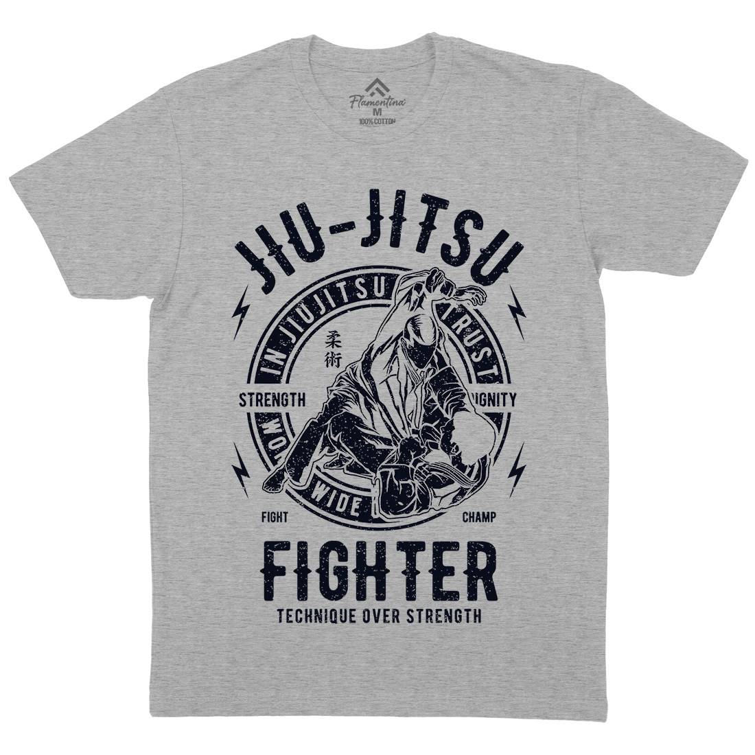 Jiu Jitsu Mens Organic Crew Neck T-Shirt Sport A695