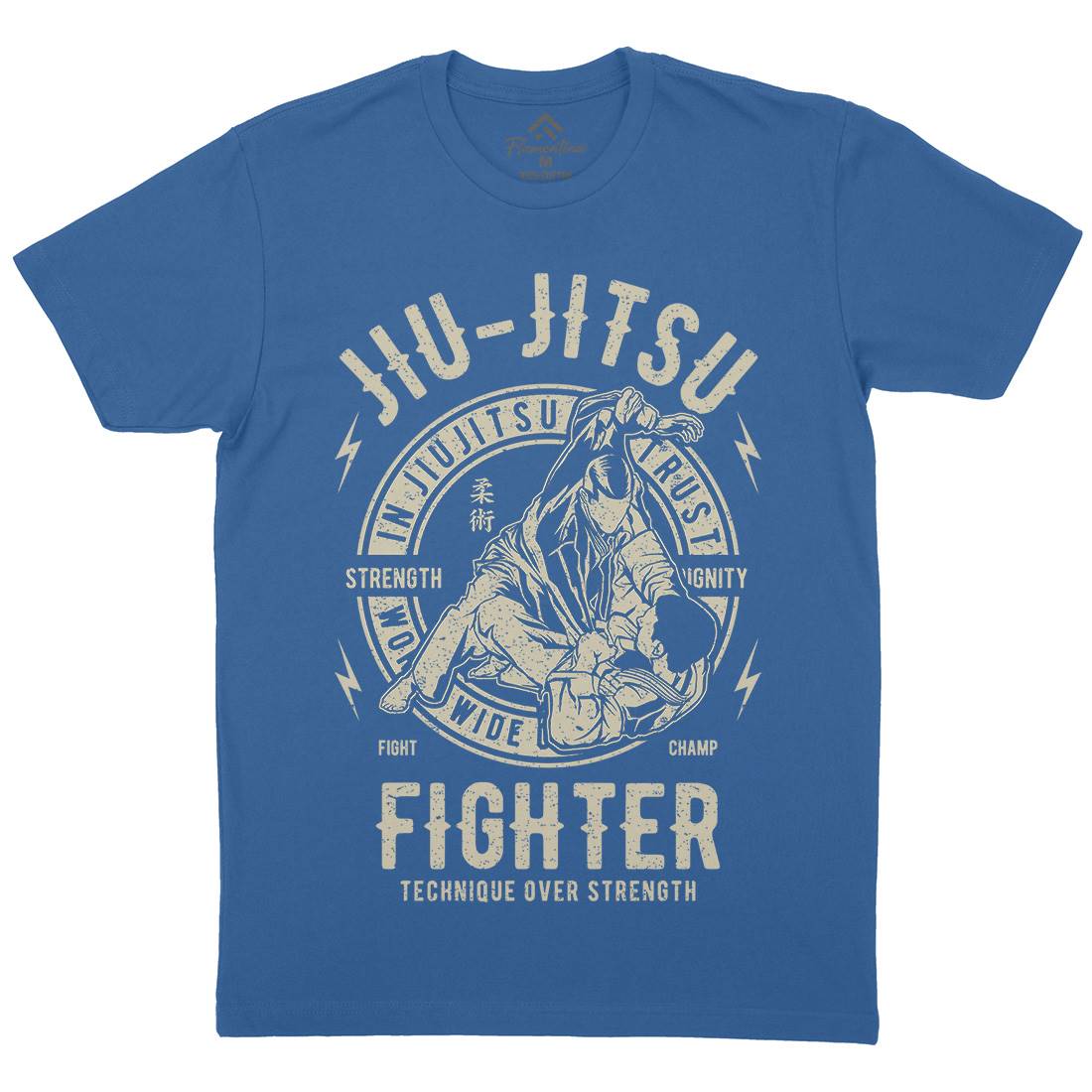 Jiu Jitsu Mens Organic Crew Neck T-Shirt Sport A695