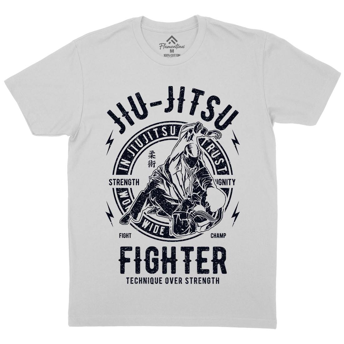 Jiu Jitsu Mens Crew Neck T-Shirt Sport A695