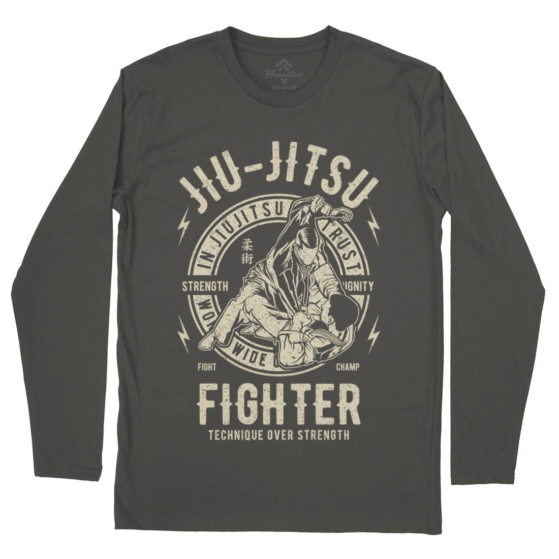 Jiu Jitsu Mens Long Sleeve T-Shirt Sport A695