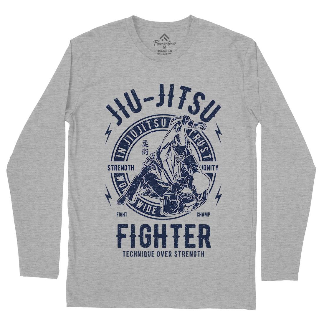 Jiu Jitsu Mens Long Sleeve T-Shirt Sport A695