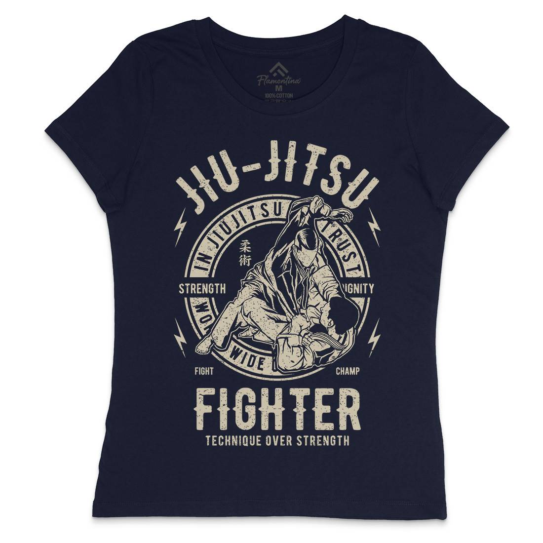 Jiu Jitsu Womens Crew Neck T-Shirt Sport A695