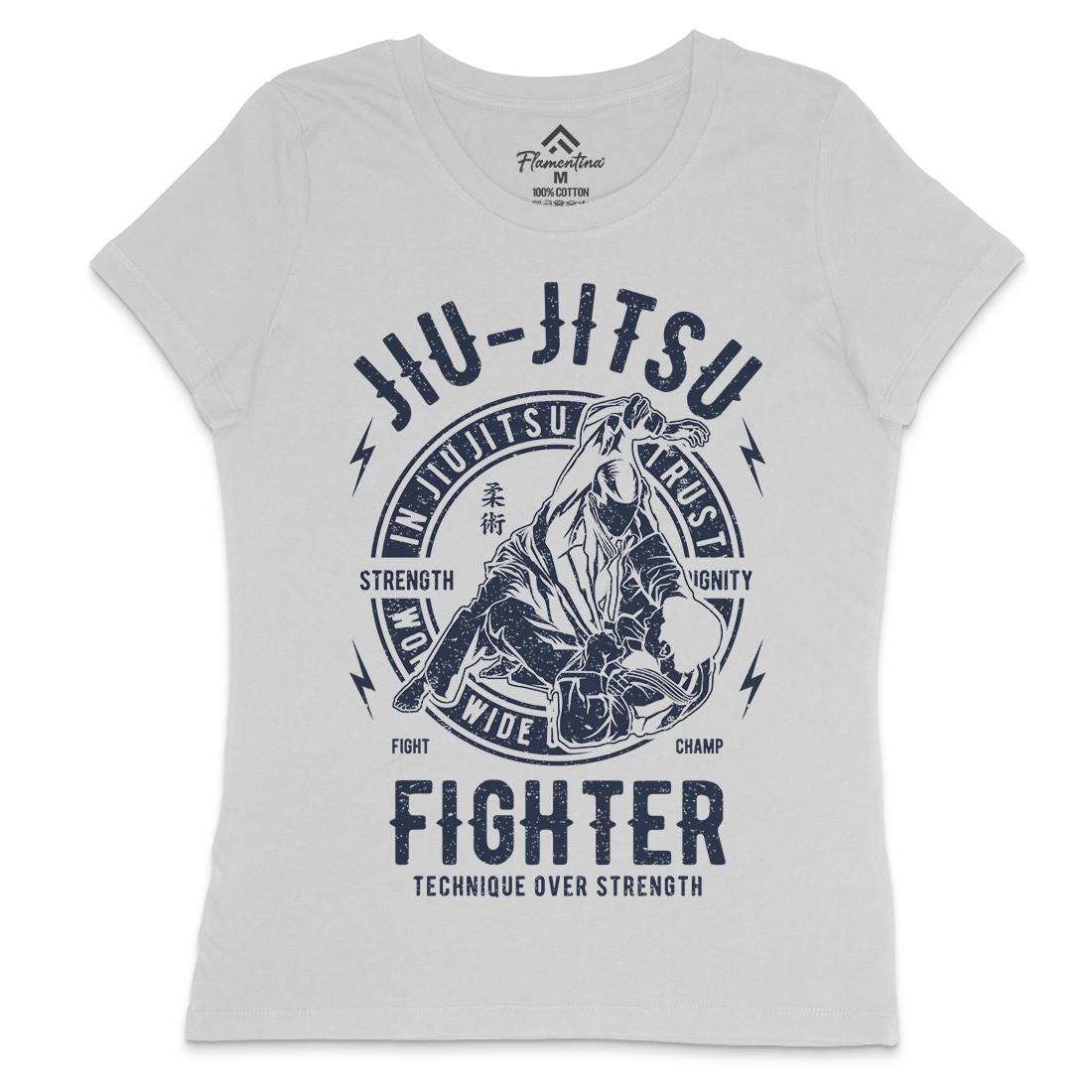 Jiu Jitsu Womens Crew Neck T-Shirt Sport A695