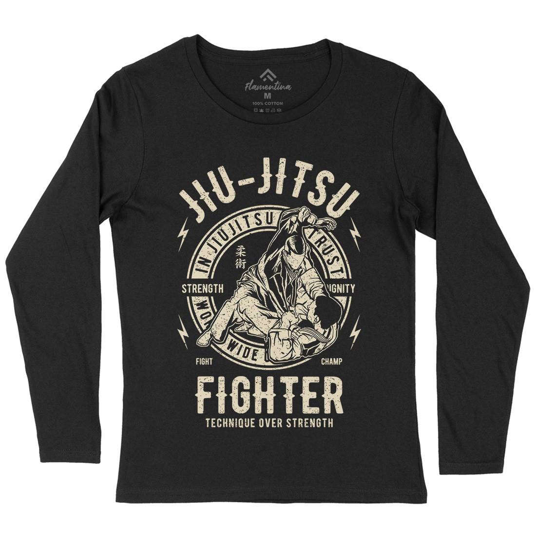 Jiu Jitsu Womens Long Sleeve T-Shirt Sport A695