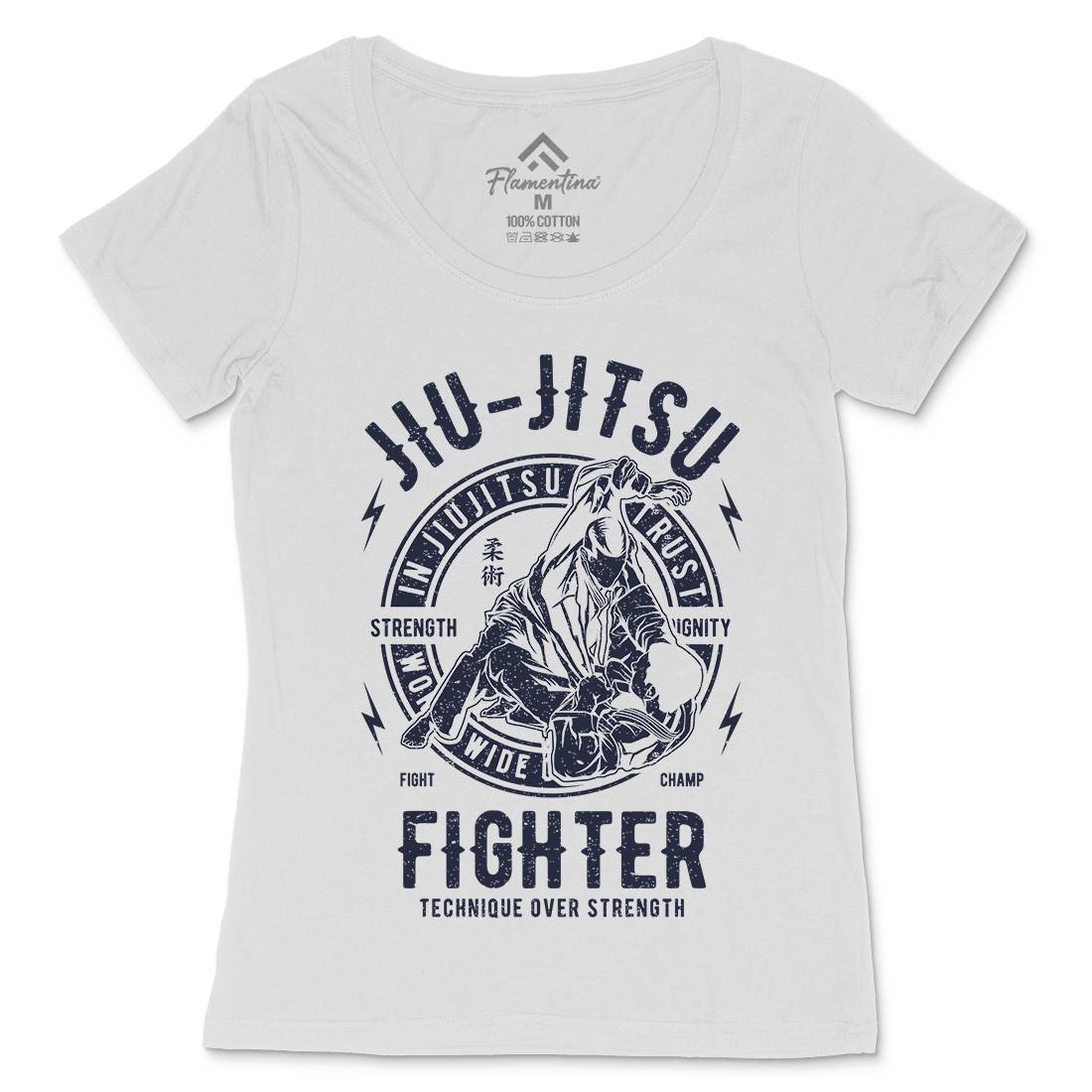 Jiu Jitsu Womens Scoop Neck T-Shirt Sport A695