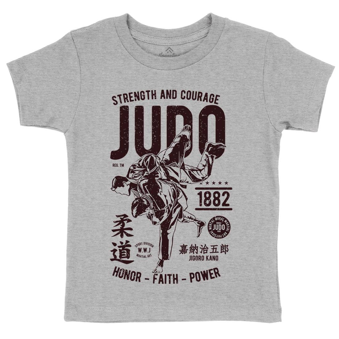 Judo Kids Crew Neck T-Shirt Sport A696