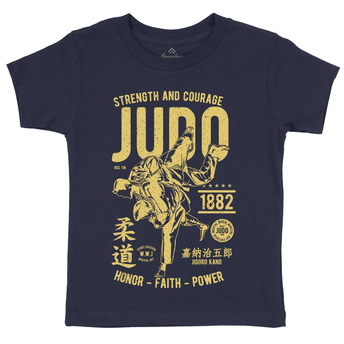 Judo Kids Organic Crew Neck T-Shirt Sport A696