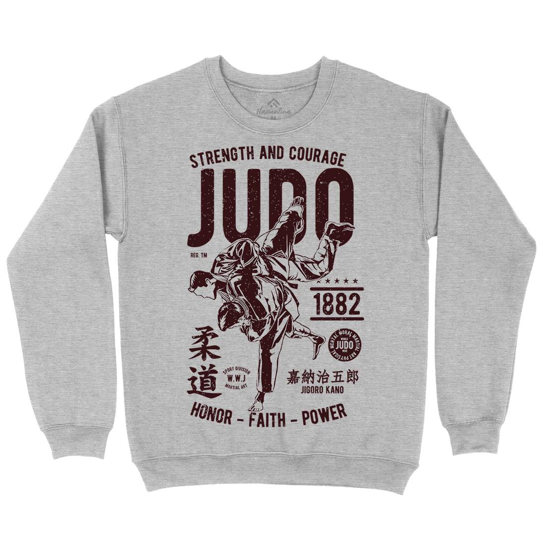 Judo Mens Crew Neck Sweatshirt Sport A696
