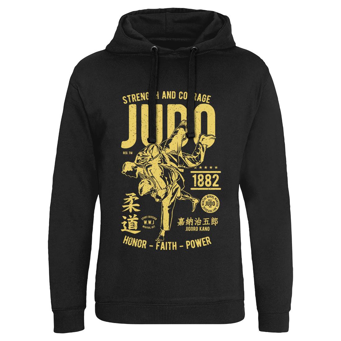 Judo Mens Hoodie Without Pocket Sport A696