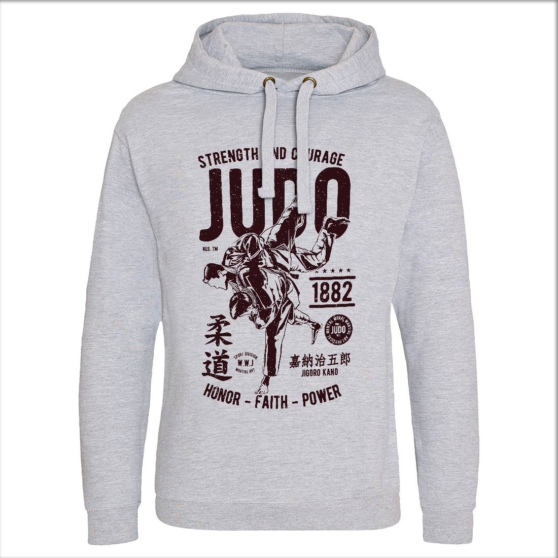 Judo Mens Hoodie Without Pocket Sport A696