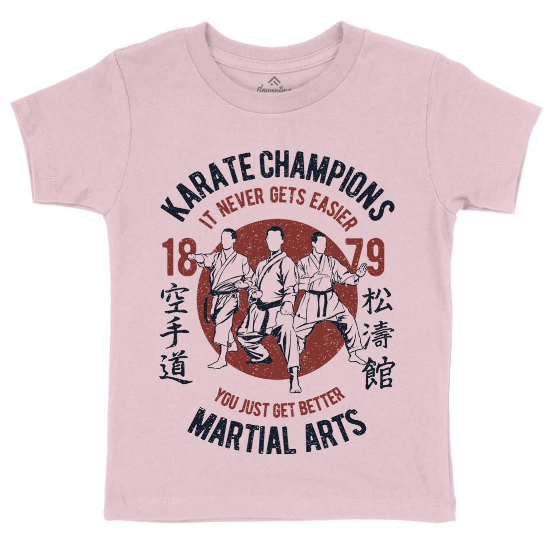 Karate Kids Crew Neck T-Shirt Sport A697