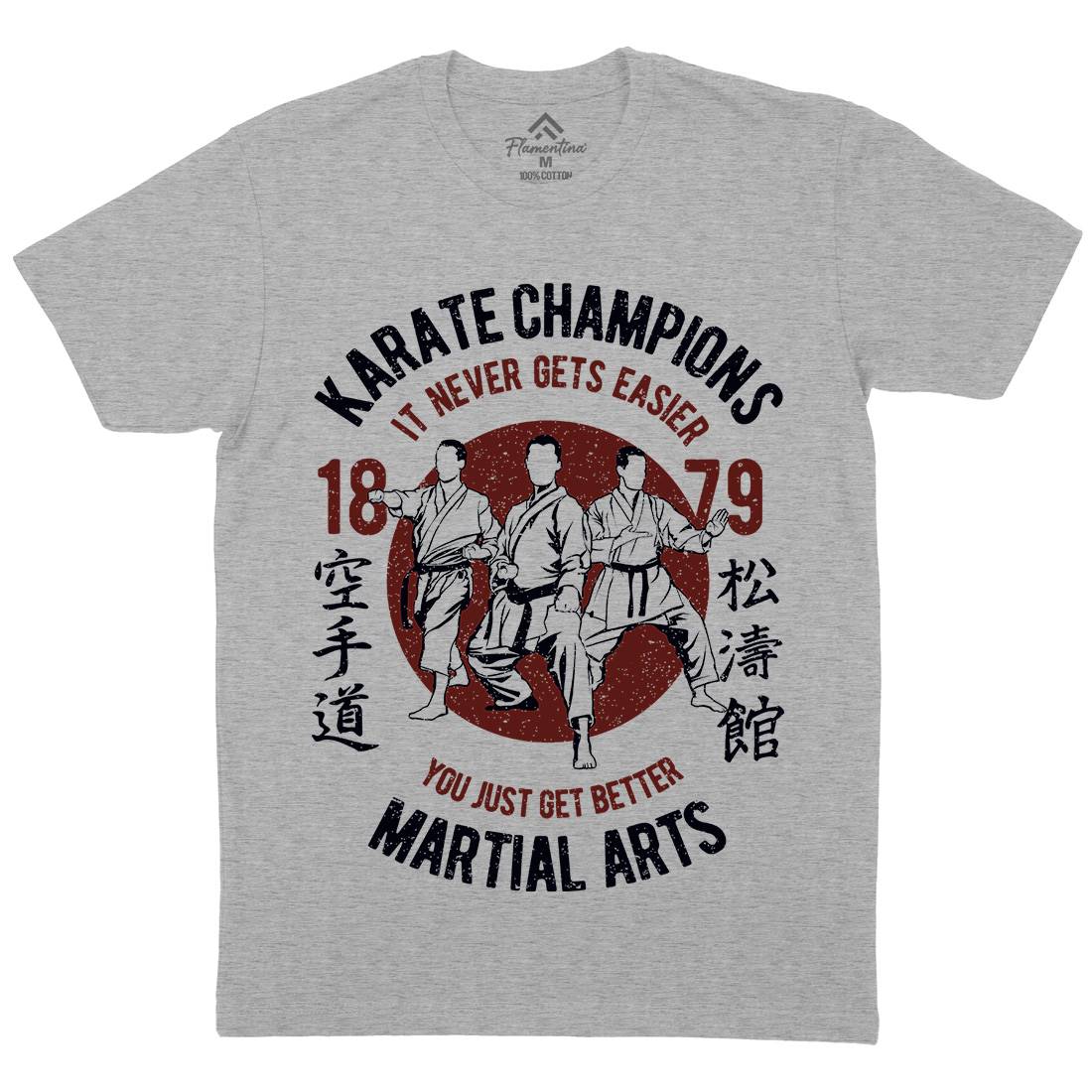 Karate Mens Crew Neck T-Shirt Sport A697