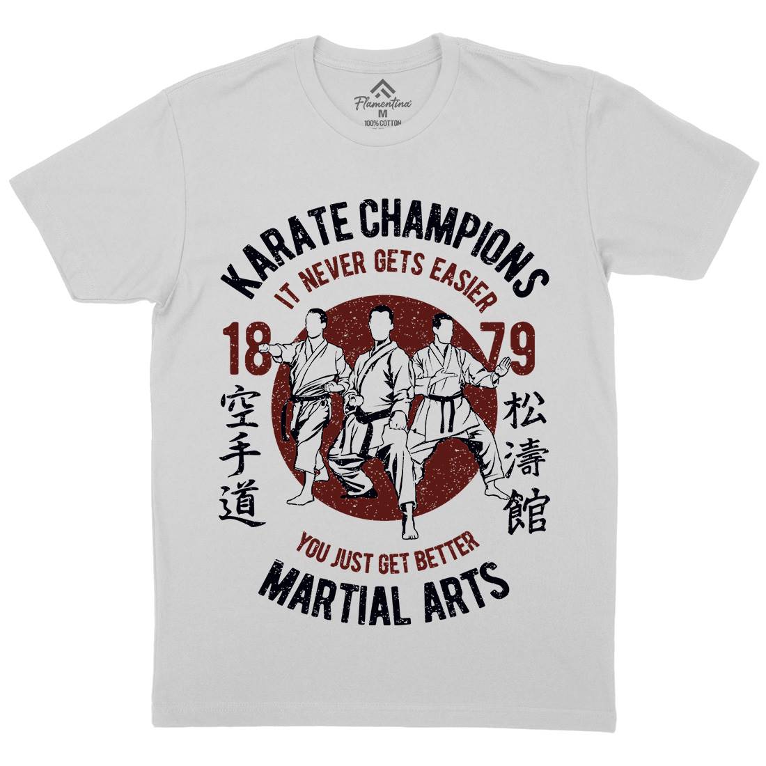 Karate Mens Crew Neck T-Shirt Sport A697