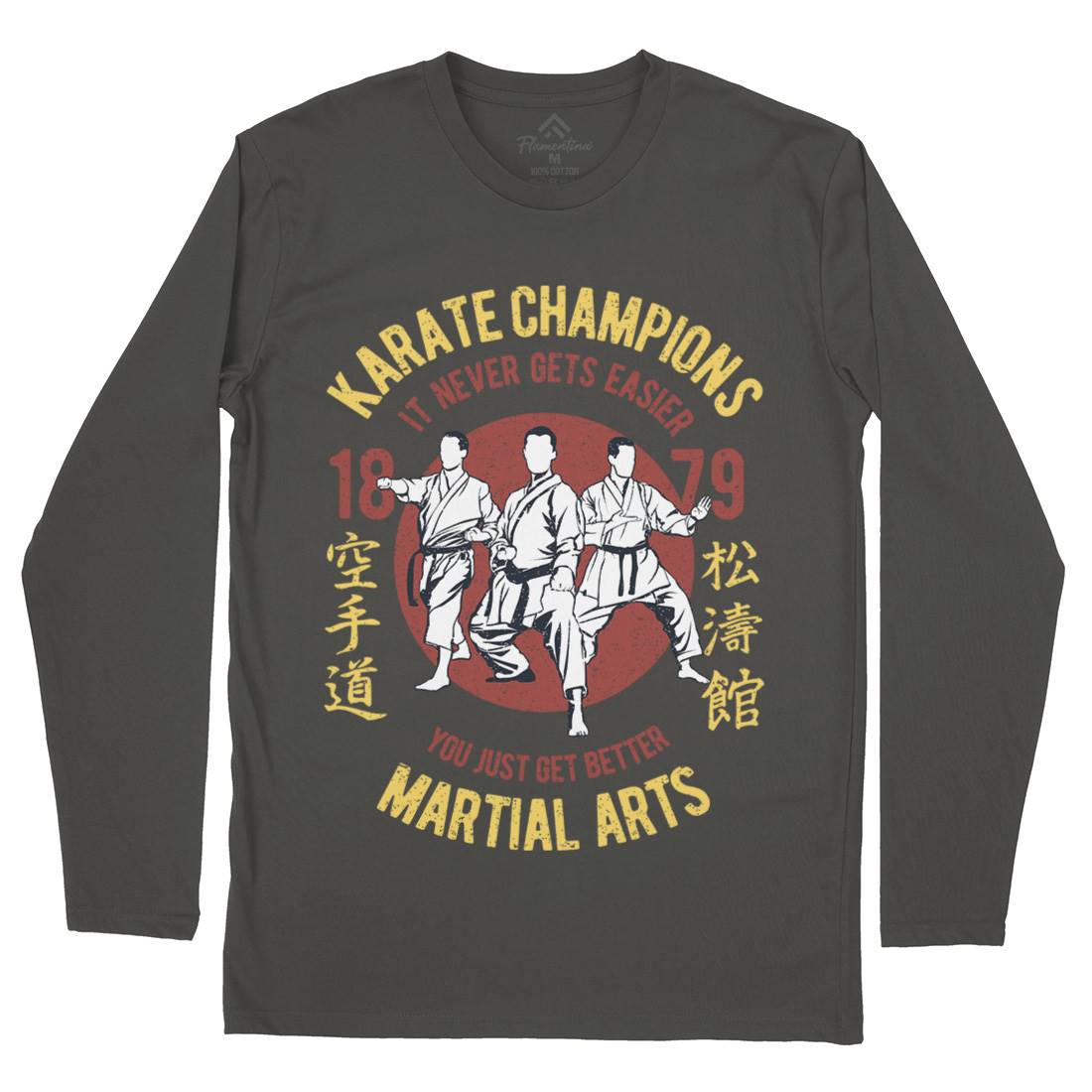 Karate Mens Long Sleeve T-Shirt Sport A697