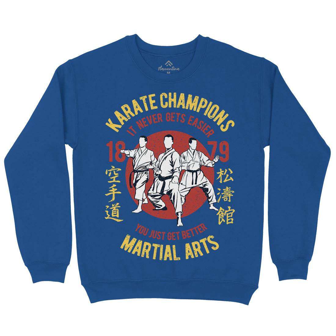 Karate Mens Crew Neck Sweatshirt Sport A697