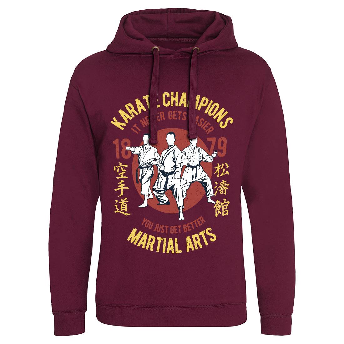 Karate Mens Hoodie Without Pocket Sport A697