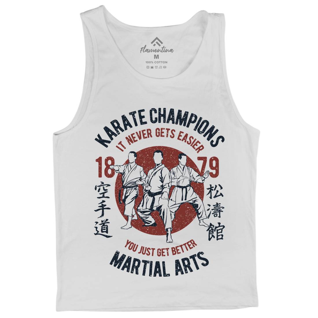 Karate Mens Tank Top Vest Sport A697