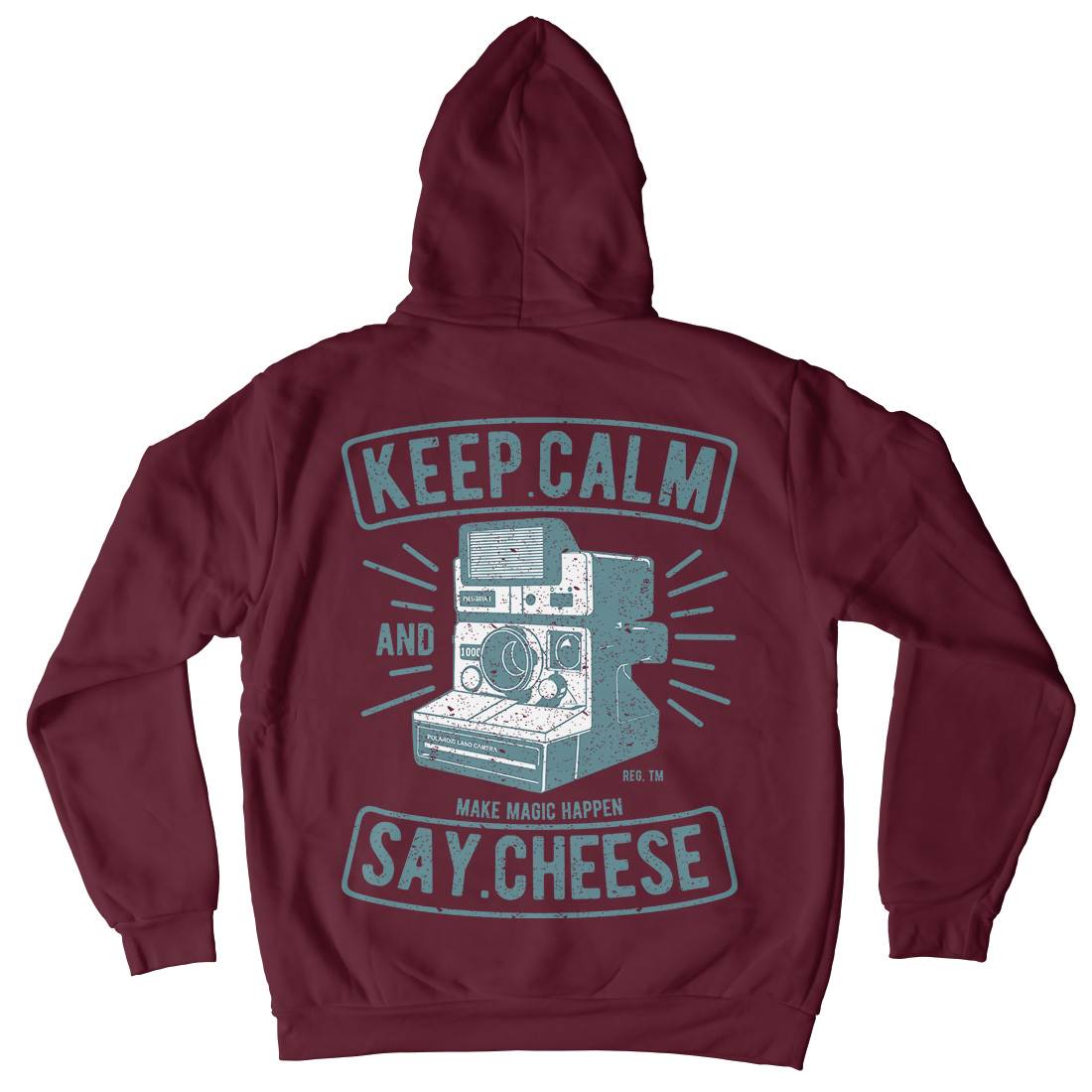 Keep Calm And Say Cheese Mens Hoodie With Pocket Media A699