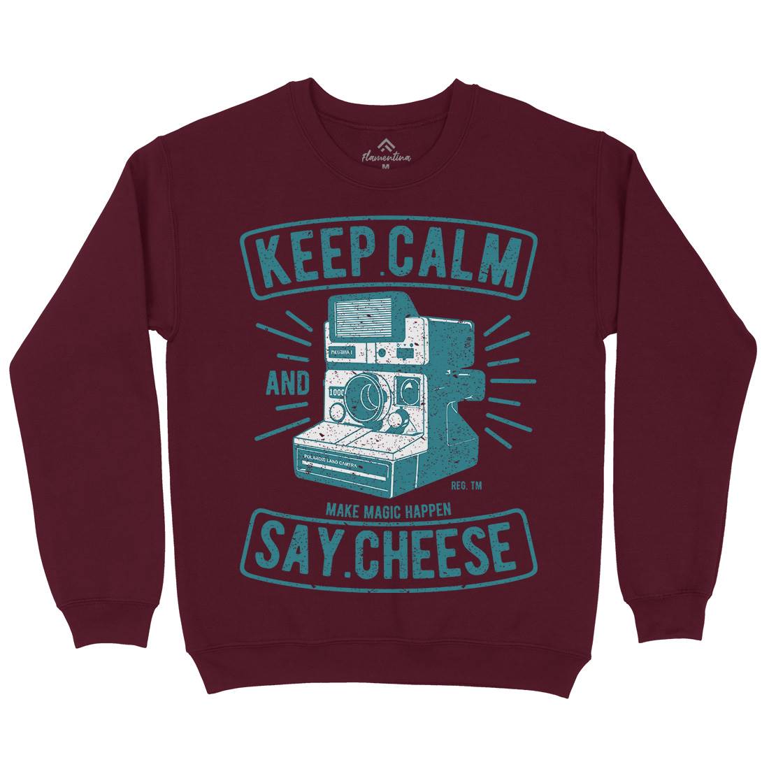 Keep Calm And Say Cheese Kids Crew Neck Sweatshirt Media A699