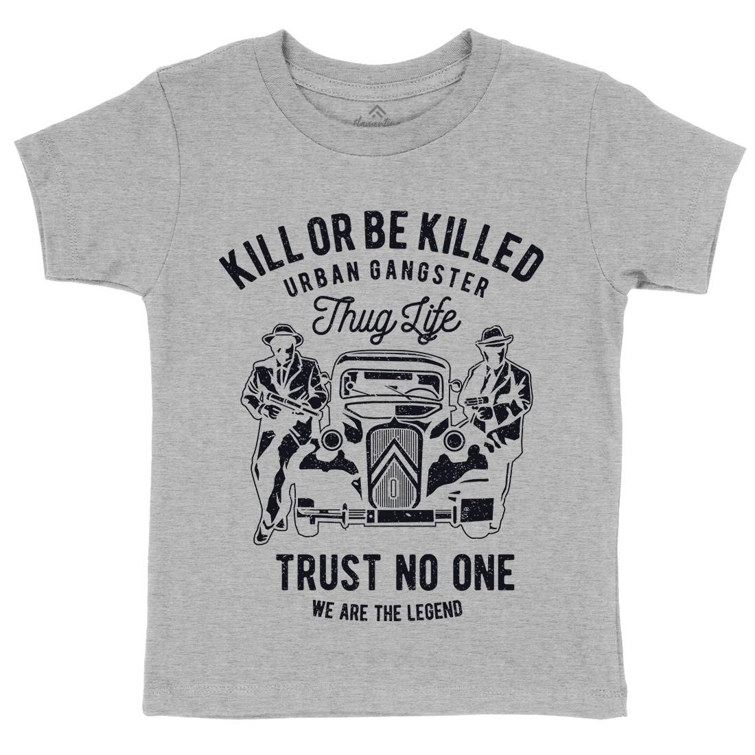 Kill Or Be Killed Kids Crew Neck T-Shirt Retro A700