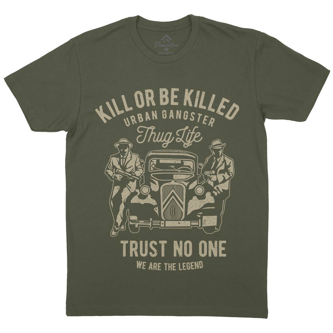 Kill Or Be Killed Mens Crew Neck T-Shirt Retro A700