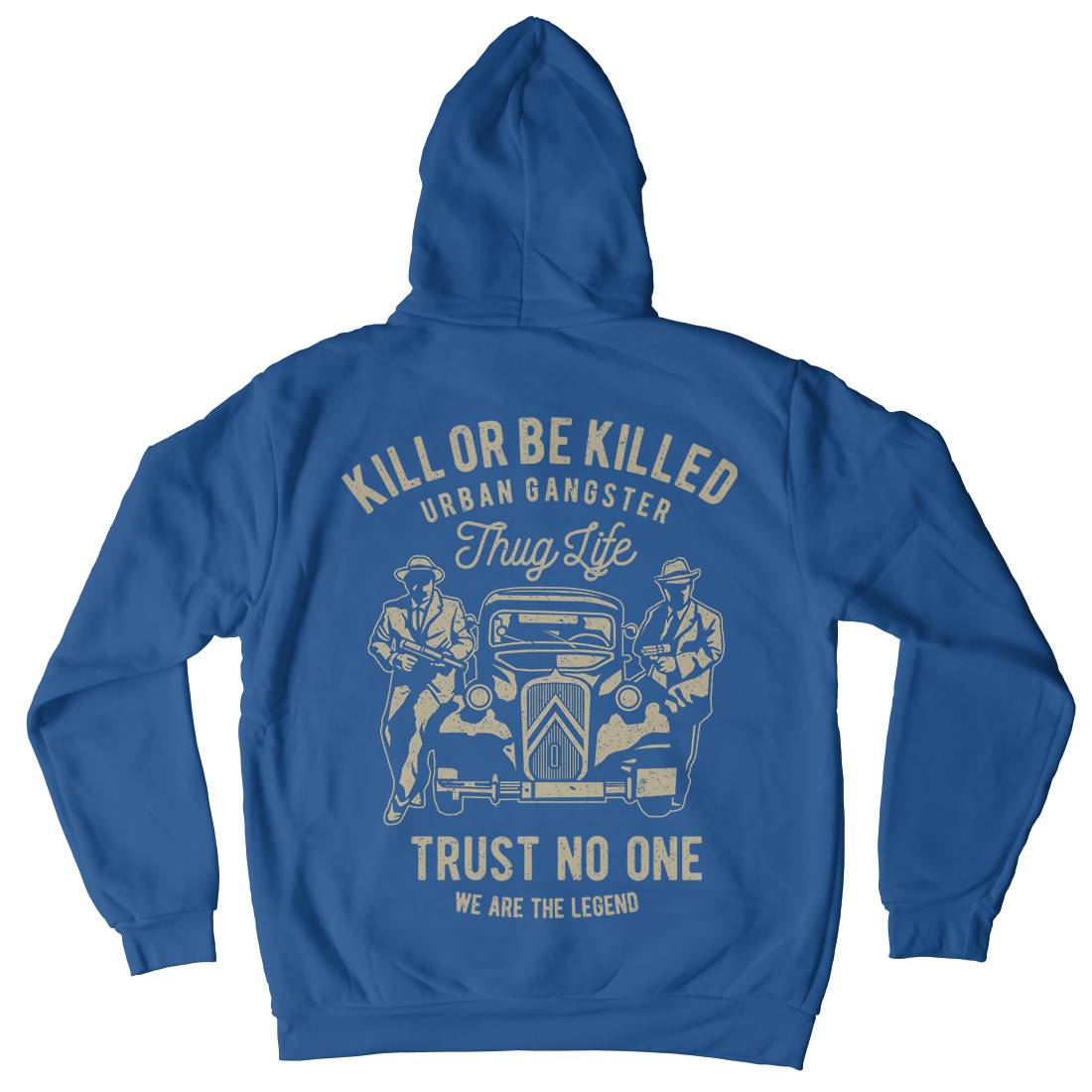 Kill Or Be Killed Mens Hoodie With Pocket Retro A700