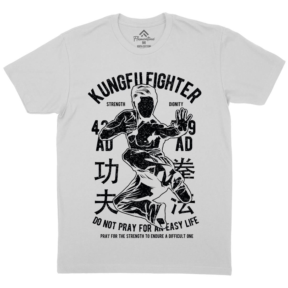 Kung Fu Mens Crew Neck T-Shirt Sport A701