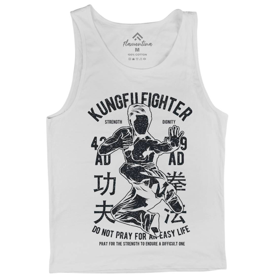 Kung Fu Mens Tank Top Vest Sport A701