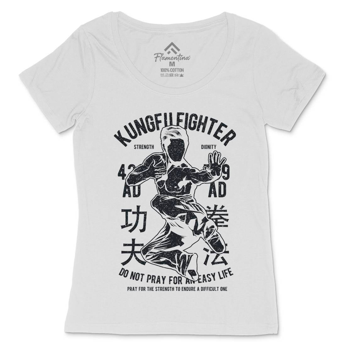 Kung Fu Womens Scoop Neck T-Shirt Sport A701