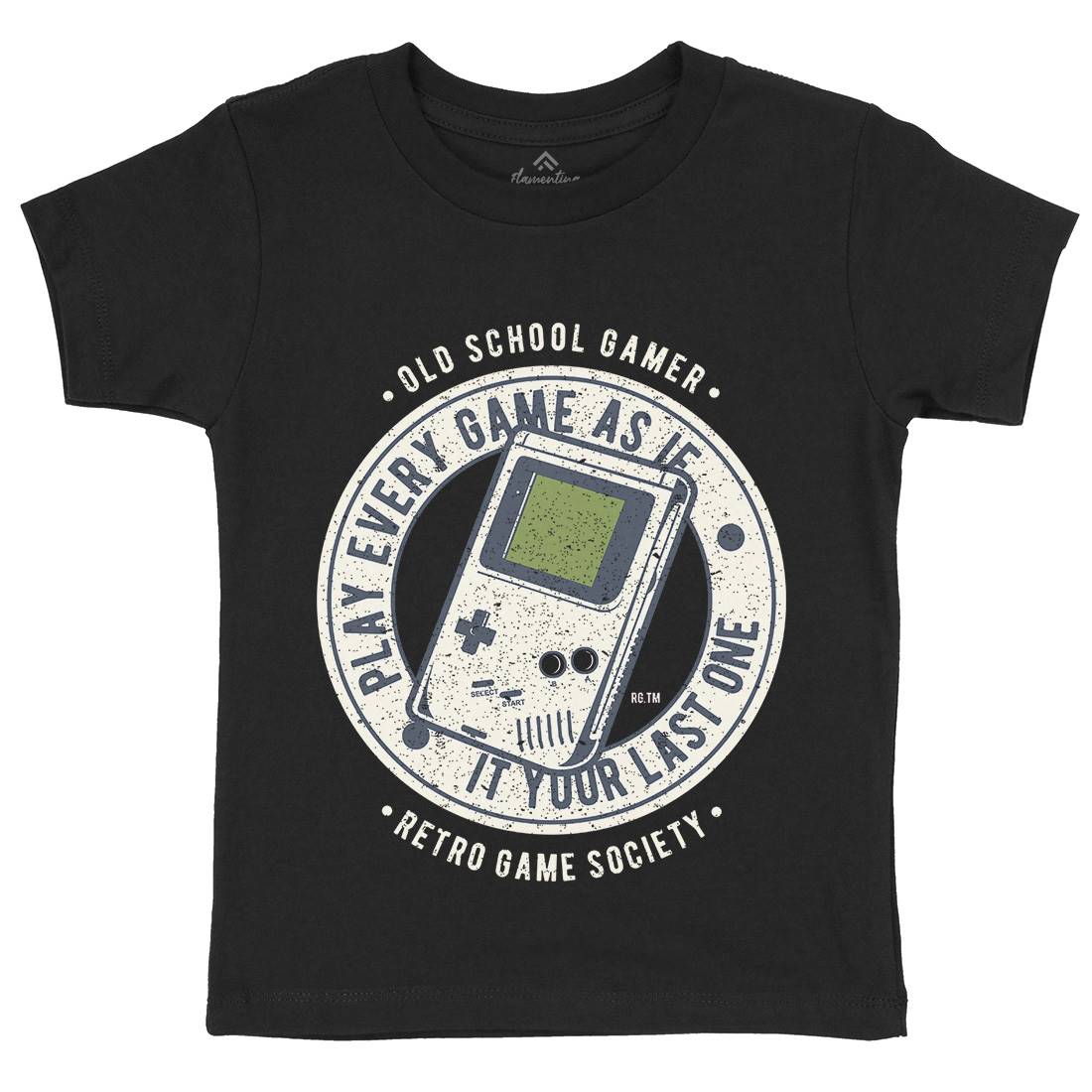 Last Game Kids Organic Crew Neck T-Shirt Geek A703