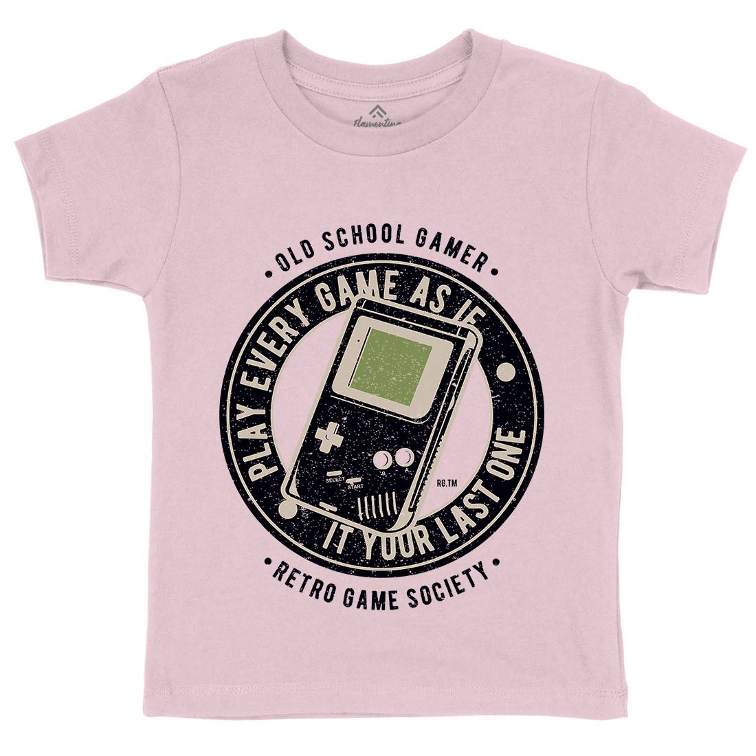 Last Game Kids Organic Crew Neck T-Shirt Geek A703
