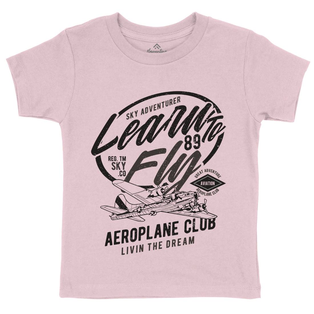 Learn To Fly Kids Organic Crew Neck T-Shirt Vehicles A704