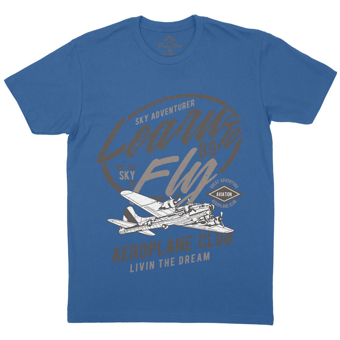 Learn To Fly Mens Crew Neck T-Shirt Vehicles A704