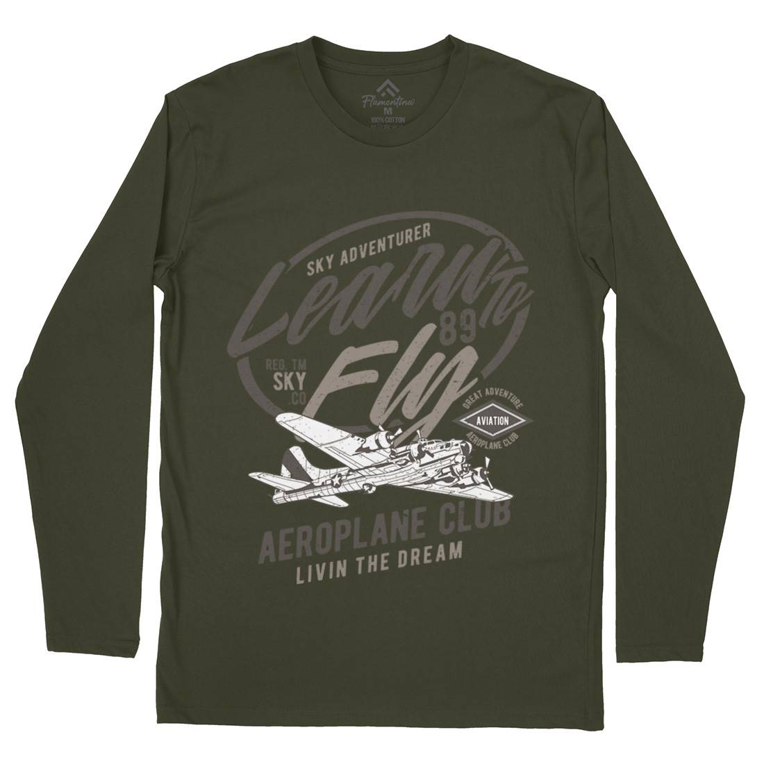 Learn To Fly Mens Long Sleeve T-Shirt Vehicles A704