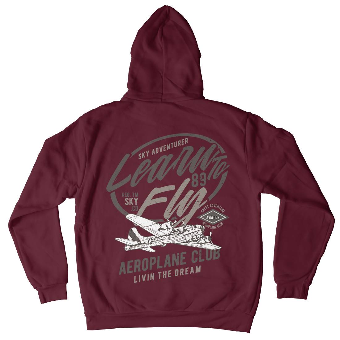 Learn To Fly Kids Crew Neck Hoodie Vehicles A704