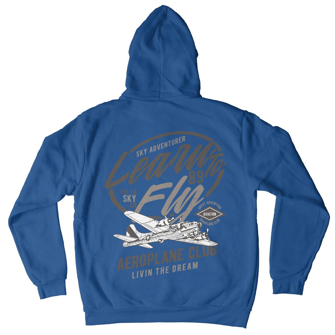 Learn To Fly Kids Crew Neck Hoodie Vehicles A704