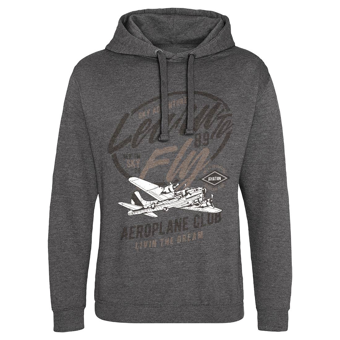 Learn To Fly Mens Hoodie Without Pocket Vehicles A704