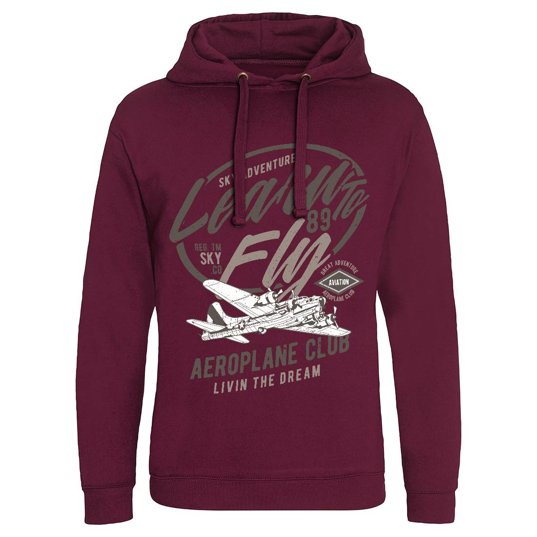 Learn To Fly Mens Hoodie Without Pocket Vehicles A704